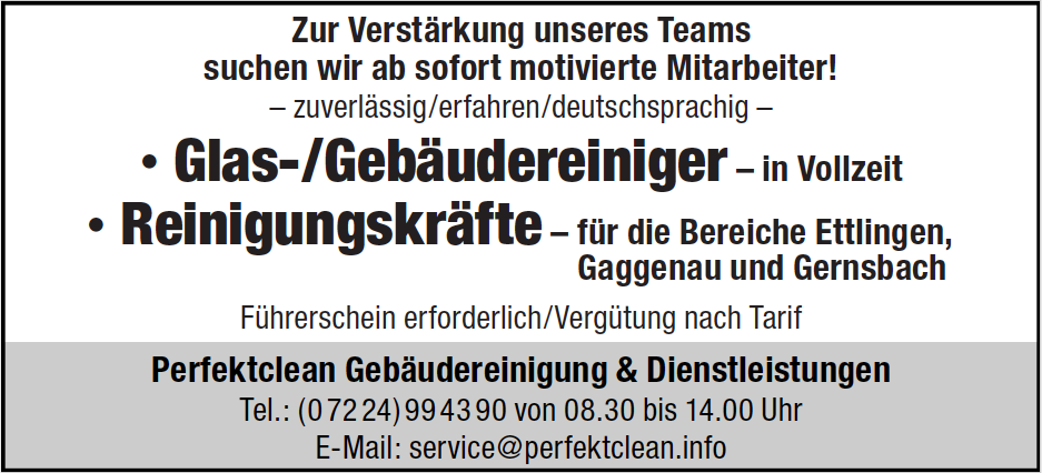 Wir suchen Mitarbeiter